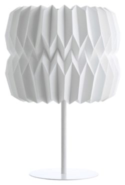 Habitat - Kura White Paper and Metal - Table Lamp